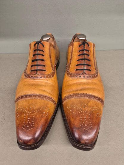 Santoni | Oxford Semi-Brogue | No. 3233 | Aufgearbeitete Schuhe | Second Hand | Refurbished Shoes