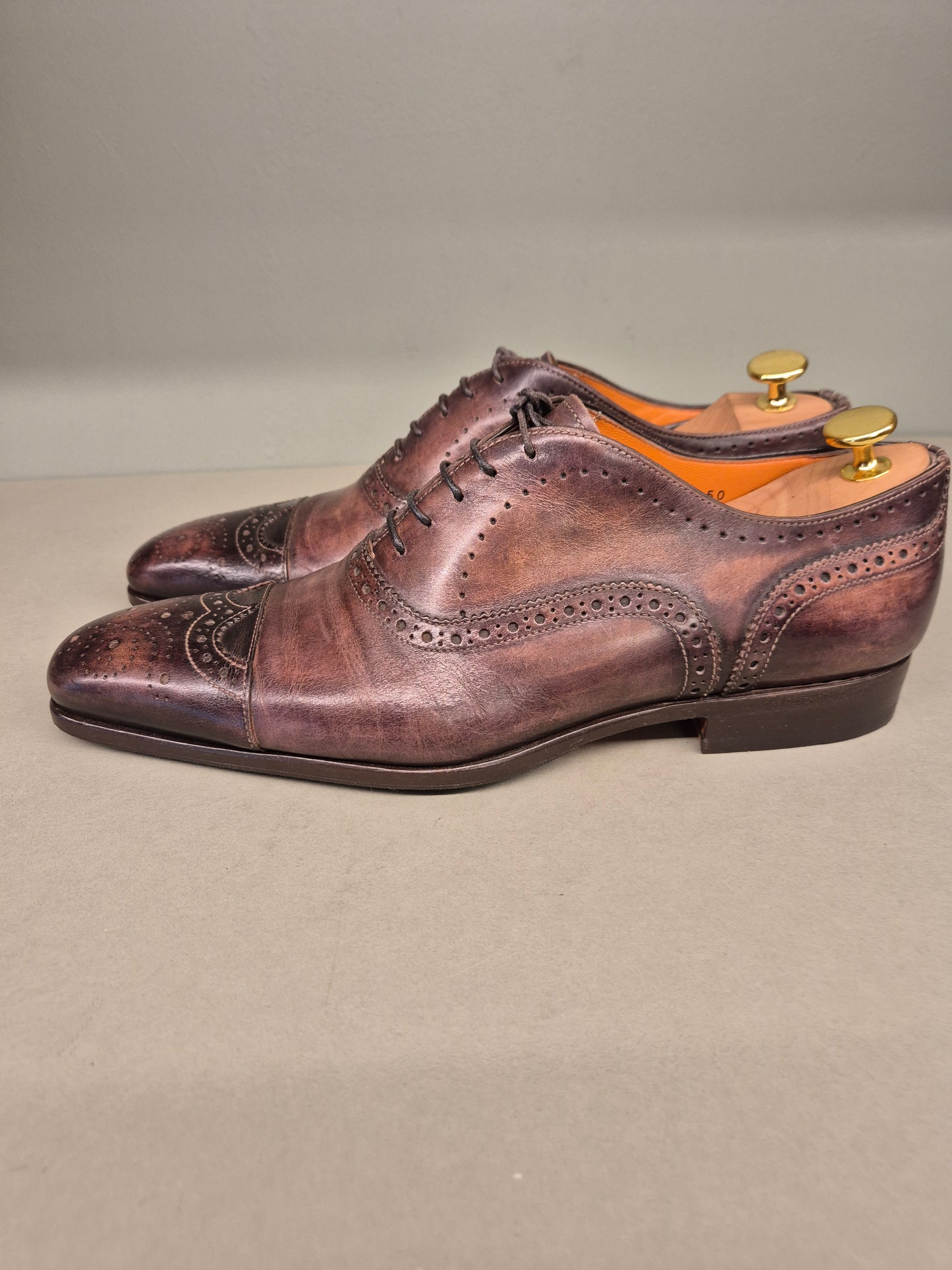 Santoni | Oxford Semi-Brogue | No. 3477 | Aufgearbeitete Schuhe | Second Hand | Refurbished Shoes