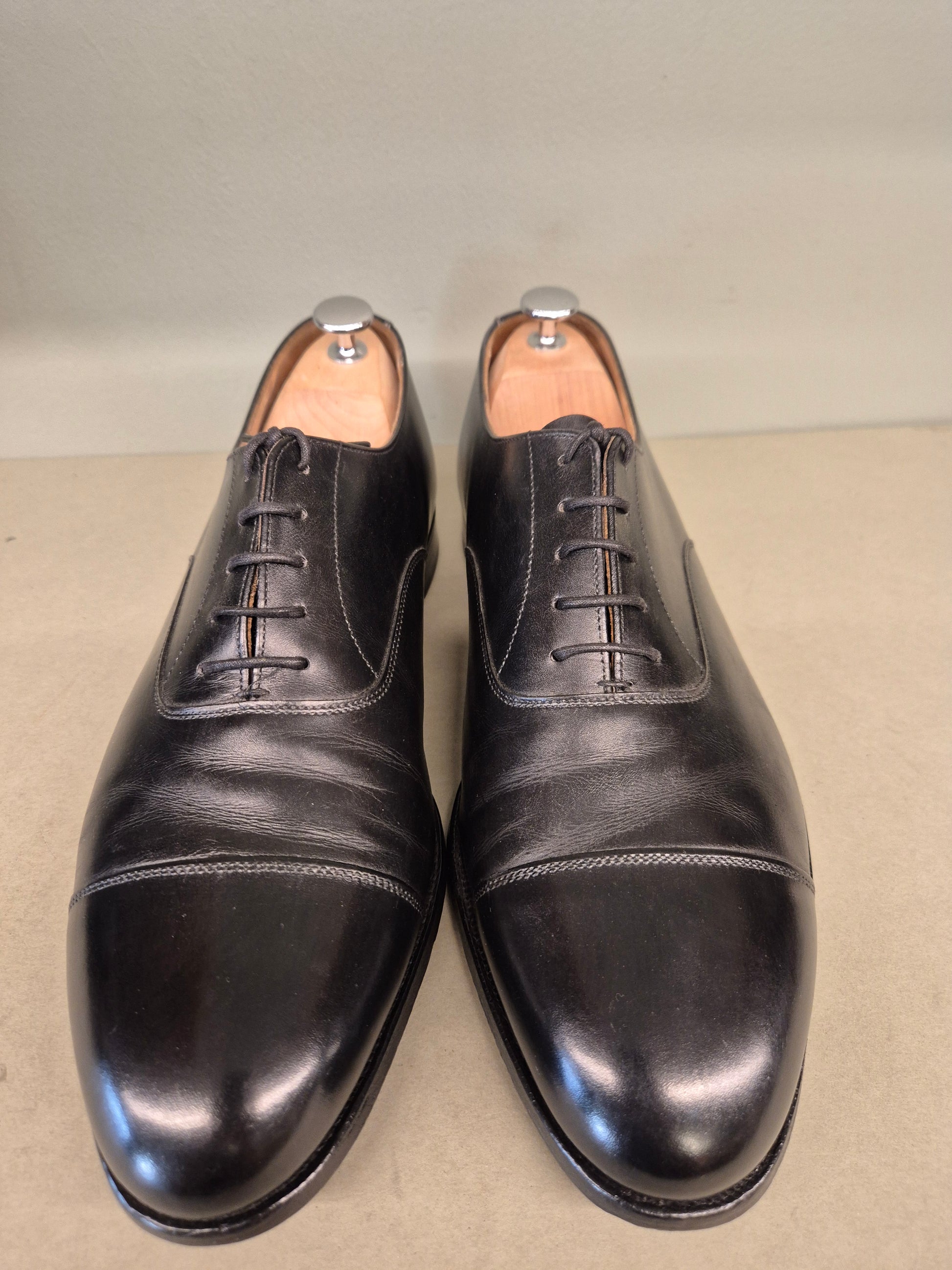 Crockett & Jones | Oxford Captoe | No. 3805 | Aufgearbeitete Schuhe | Second Hand | Refurbished Shoes