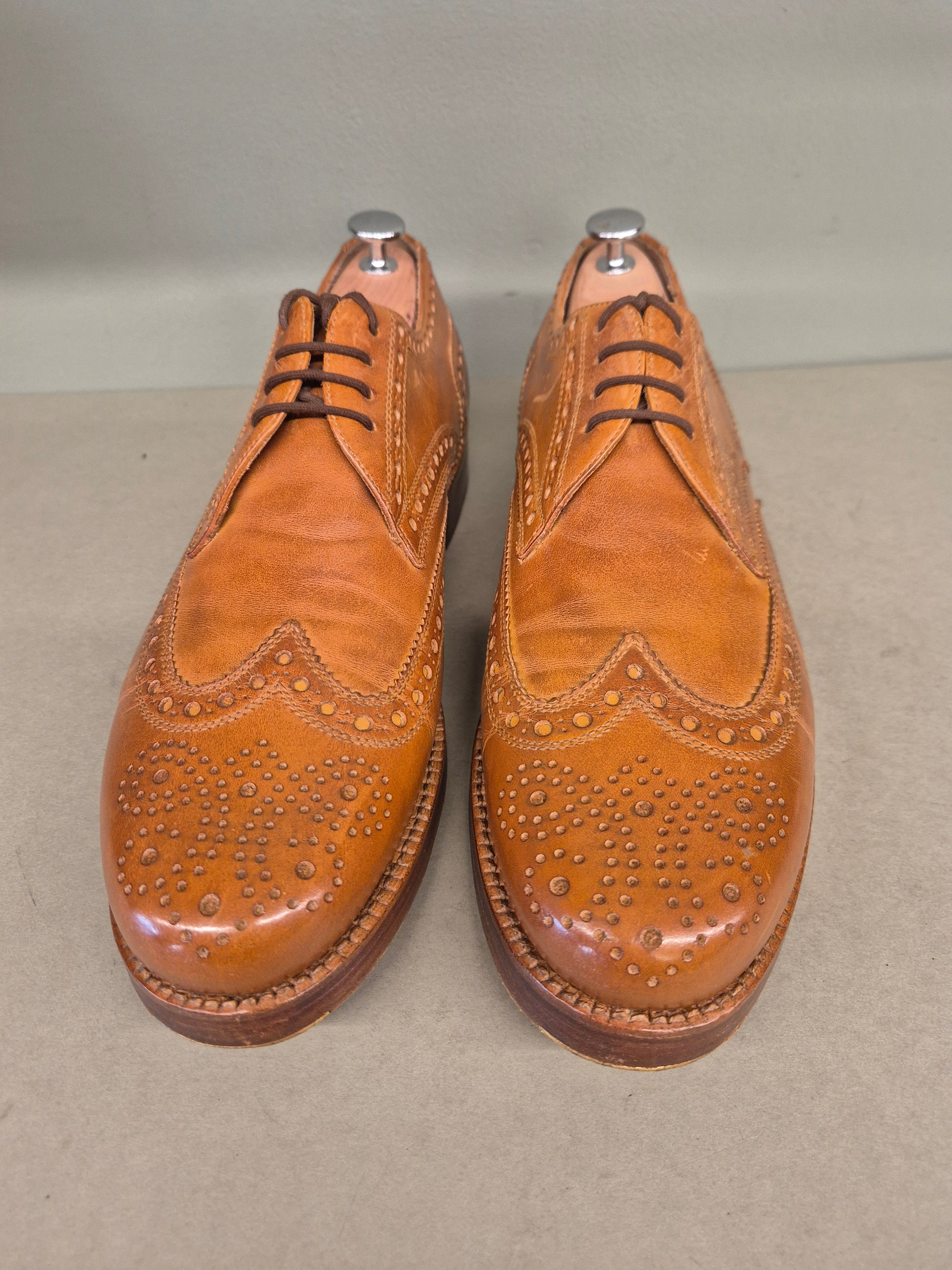 Heinrich Dinkelacker | Derby Full Brogue | No. 3970 | Aufgearbeitete Schuhe | Second Hand | Refurbished Shoes