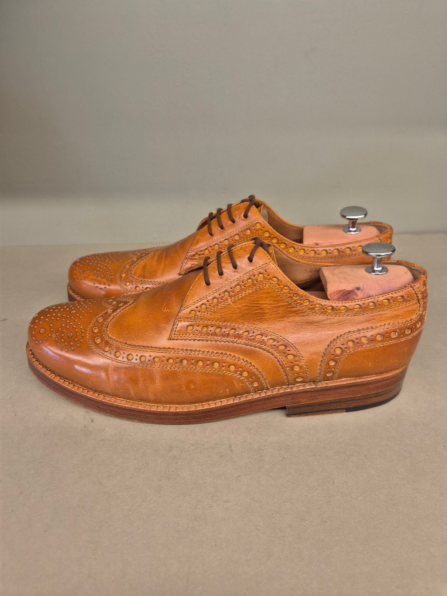 Heinrich Dinkelacker | Derby Full Brogue | No. 3970 | Aufgearbeitete Schuhe | Second Hand | Refurbished Shoes