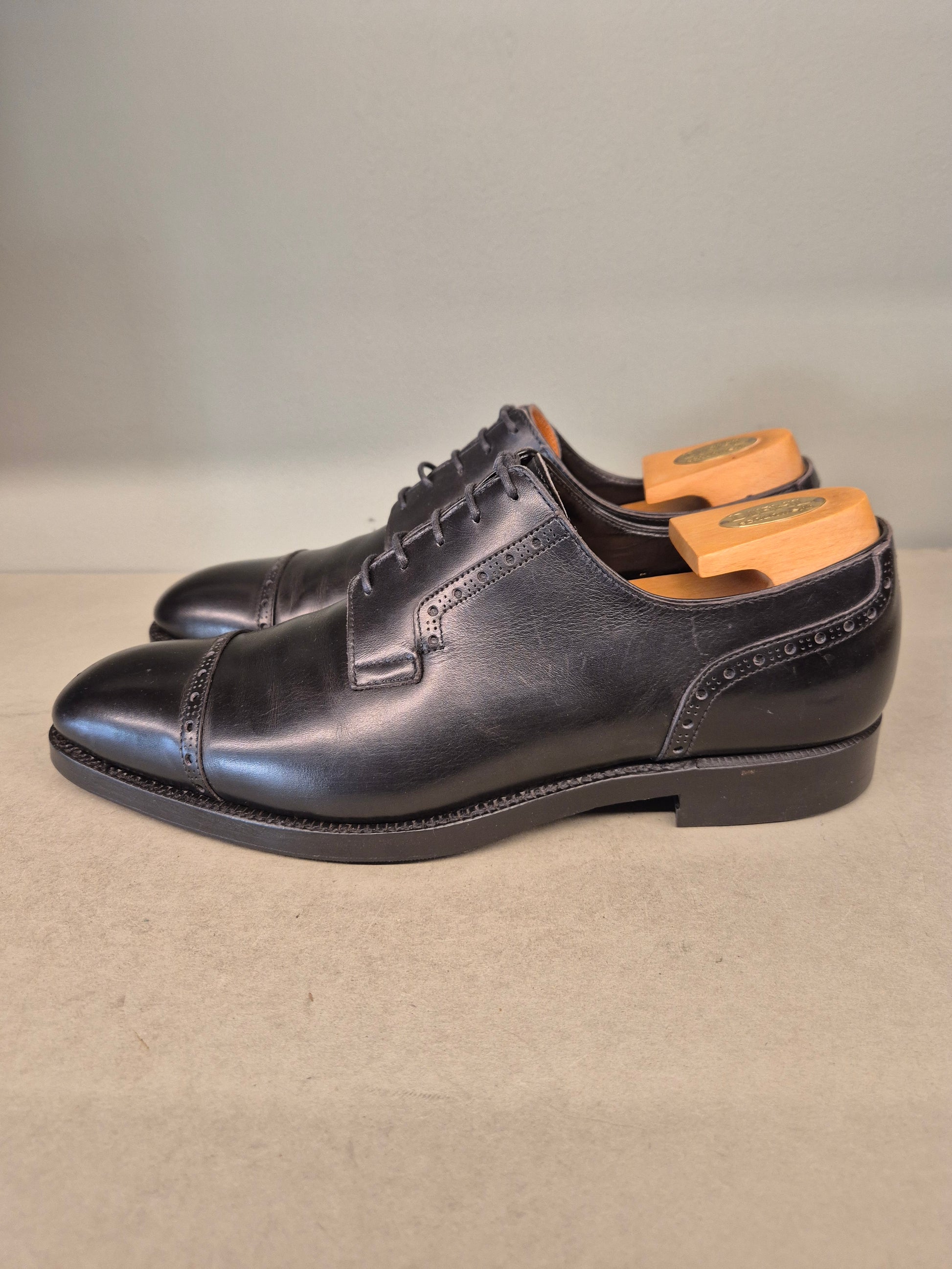 Crockett & Jones | Derby Semi Brogue | No. 4318 | Aufgearbeitete Schuhe | Second Hand | Refurbished Shoes
