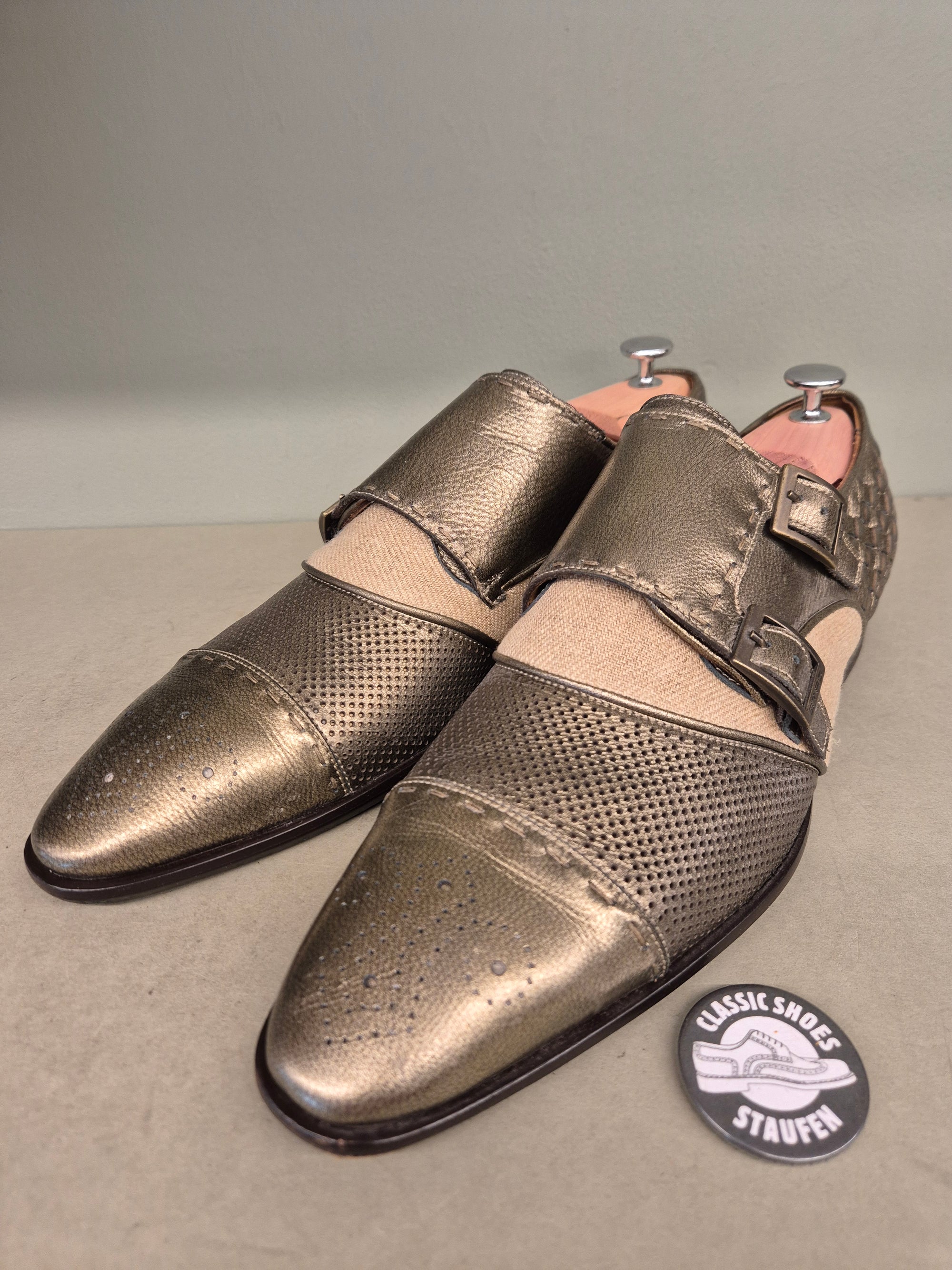 Etro | Doppelmonk | No. 4329 | Aufgearbeitete Schuhe | Second Hand | Refurbished Shoes