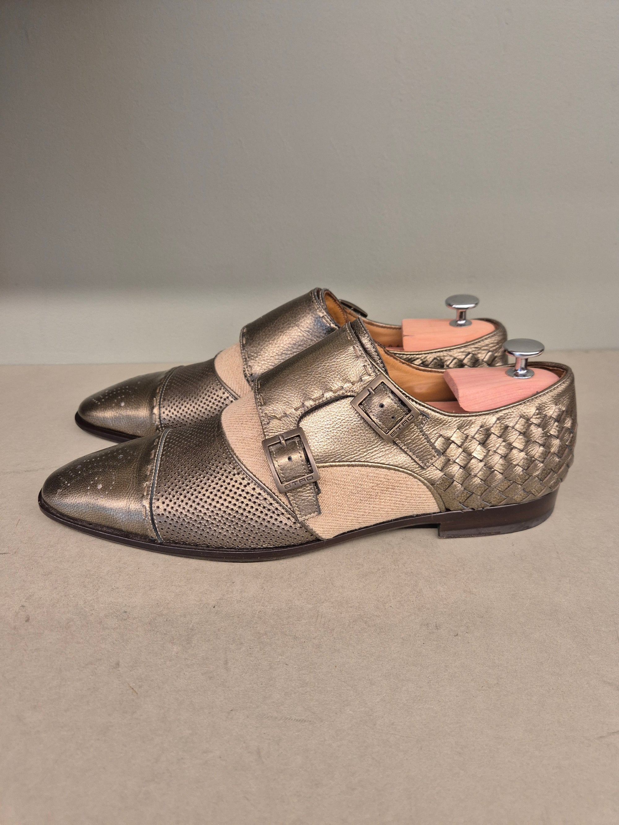 Etro | Doppelmonk | No. 4329 | Aufgearbeitete Schuhe | Second Hand | Refurbished Shoes