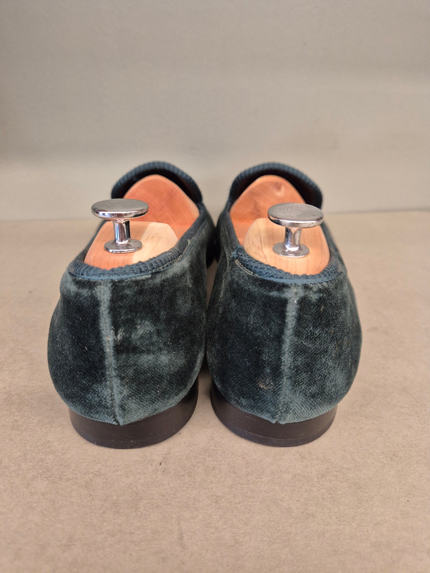 Hackett | Samtslipper | No. 3450 | Aufgearbeitete Schuhe | Second Hand | Refurbished Shoes